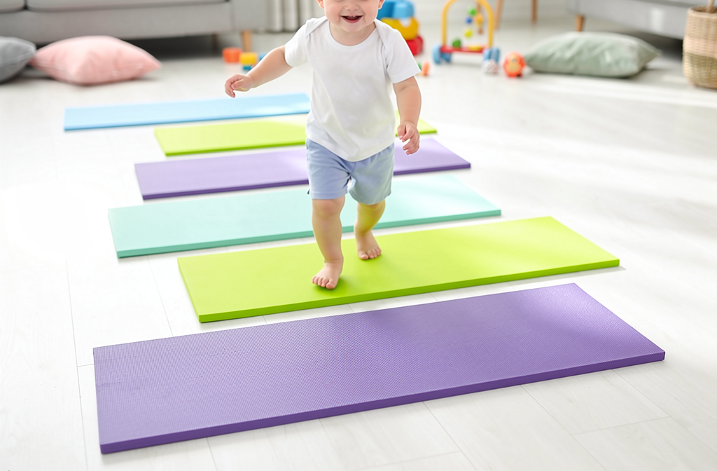 Créer un parcours de motricité à la maison pour enfant