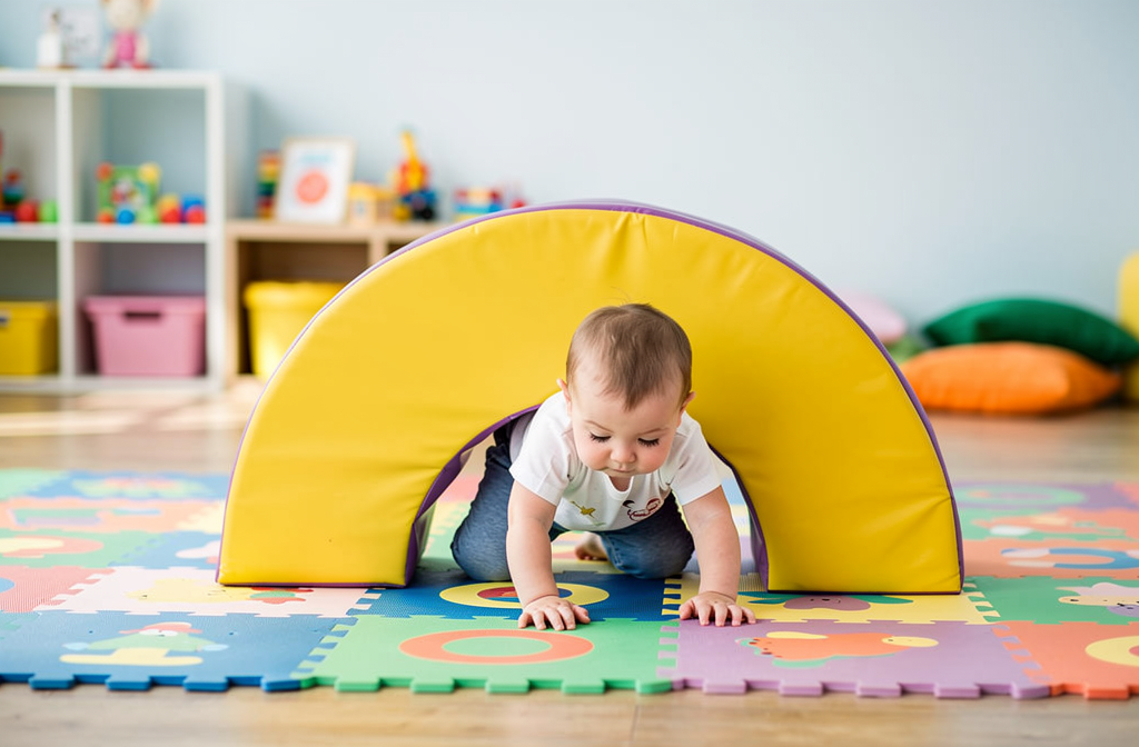 Atelier motricité crèche : parcours et activités pour bébé et enfant