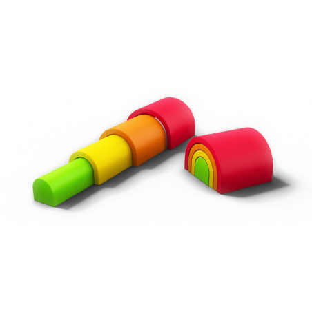 Tunnel mousse pour crèche - Jeu de motricité enfants