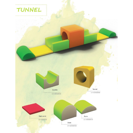PARCOURS DE MOTRICITE "TUNNEL" POUR LES CRÈCHES