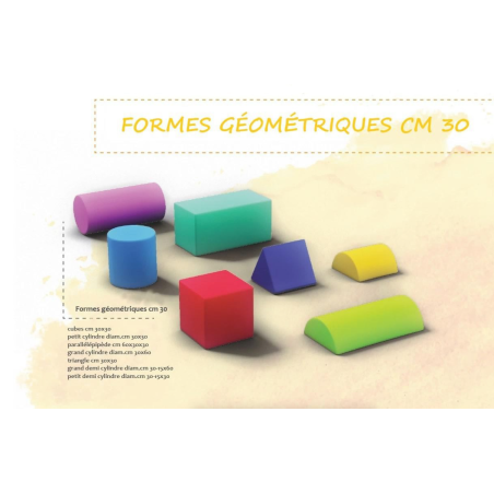 Ensemble de formes géométriques en mousse 30 cm | Jeu éducatif