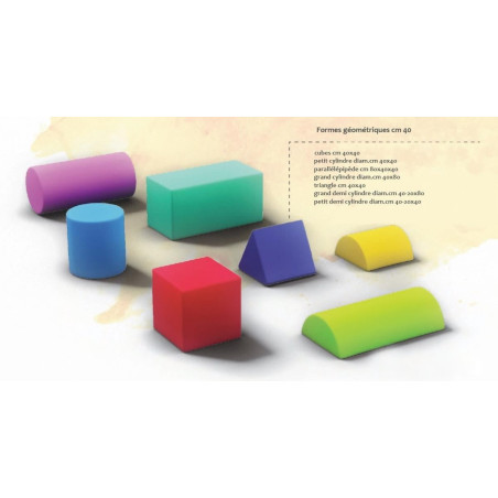 Formes géométriques en mousse 40 cm - Motricité enfants