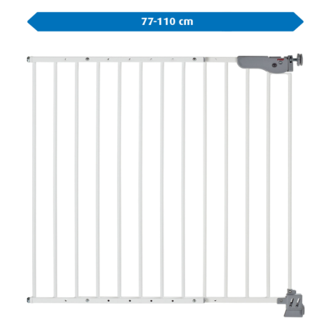 Barrières avec Pince avancée et grille à vis, largeurs de passage de 77 à 110 cm