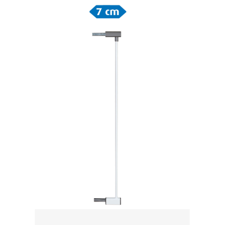 Rallonge pour barrière de 7 cm pour grille de serrage , blanche
