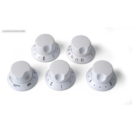 Jeu de boutons de protection de  cuisinière ou de four