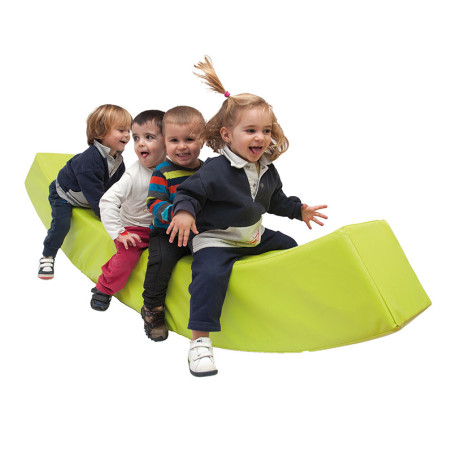Banc courbé de psychomotricité en mousse - Enfants