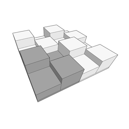 Plateforme différentes hauteurs