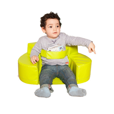 Cale bébé avec dossier et ceinture