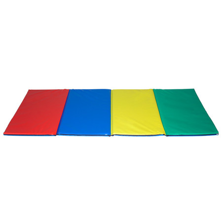 Tapis multi-couleurs pliable en 4 parties