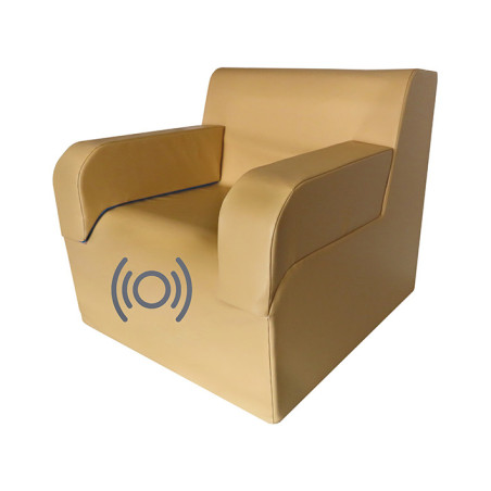 Fauteuil indiv. vibro-acoustique avec repose-bras
