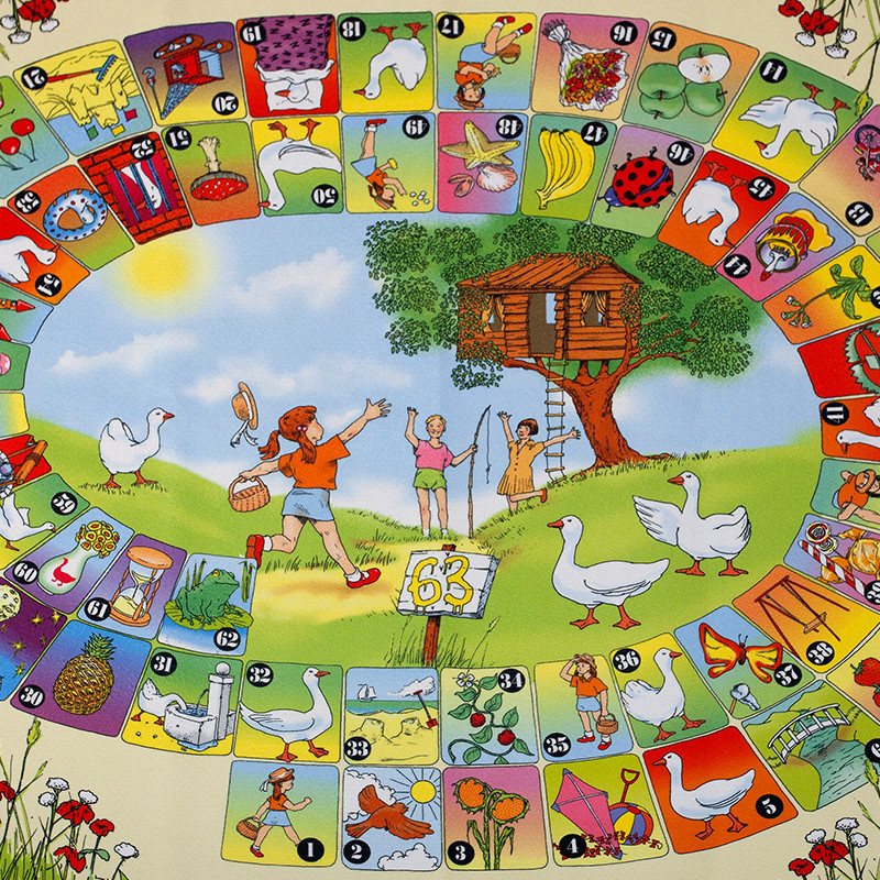 Tapis jeu de l'oie