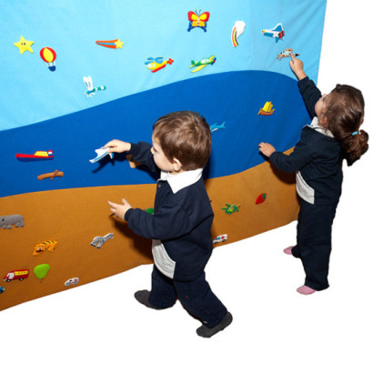 LARGE LAND SEA AND AIR WALL...