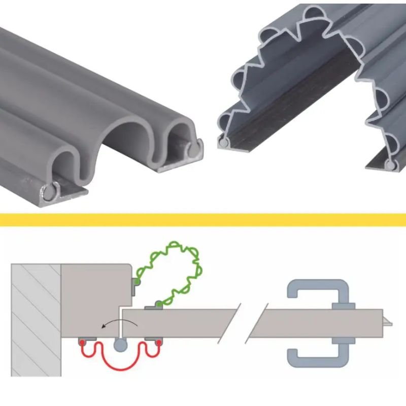 KIT GAROMIN PORTE N1 + N2 +RAILS + ADH L.1400mm