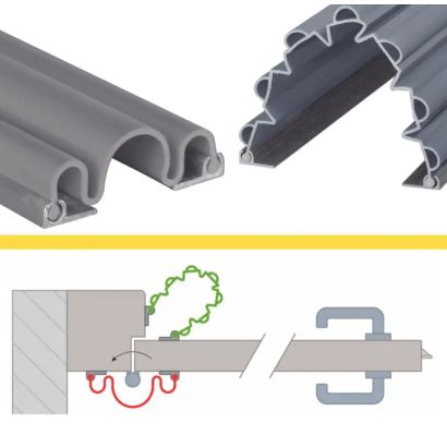 KIT GAROMIN PORTE N1 + N2 +RAILS + ADH L.1400mm