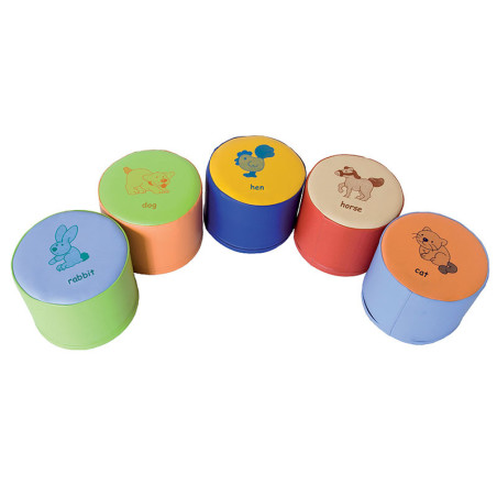 Garalabosse Poufs animaux 15 cm