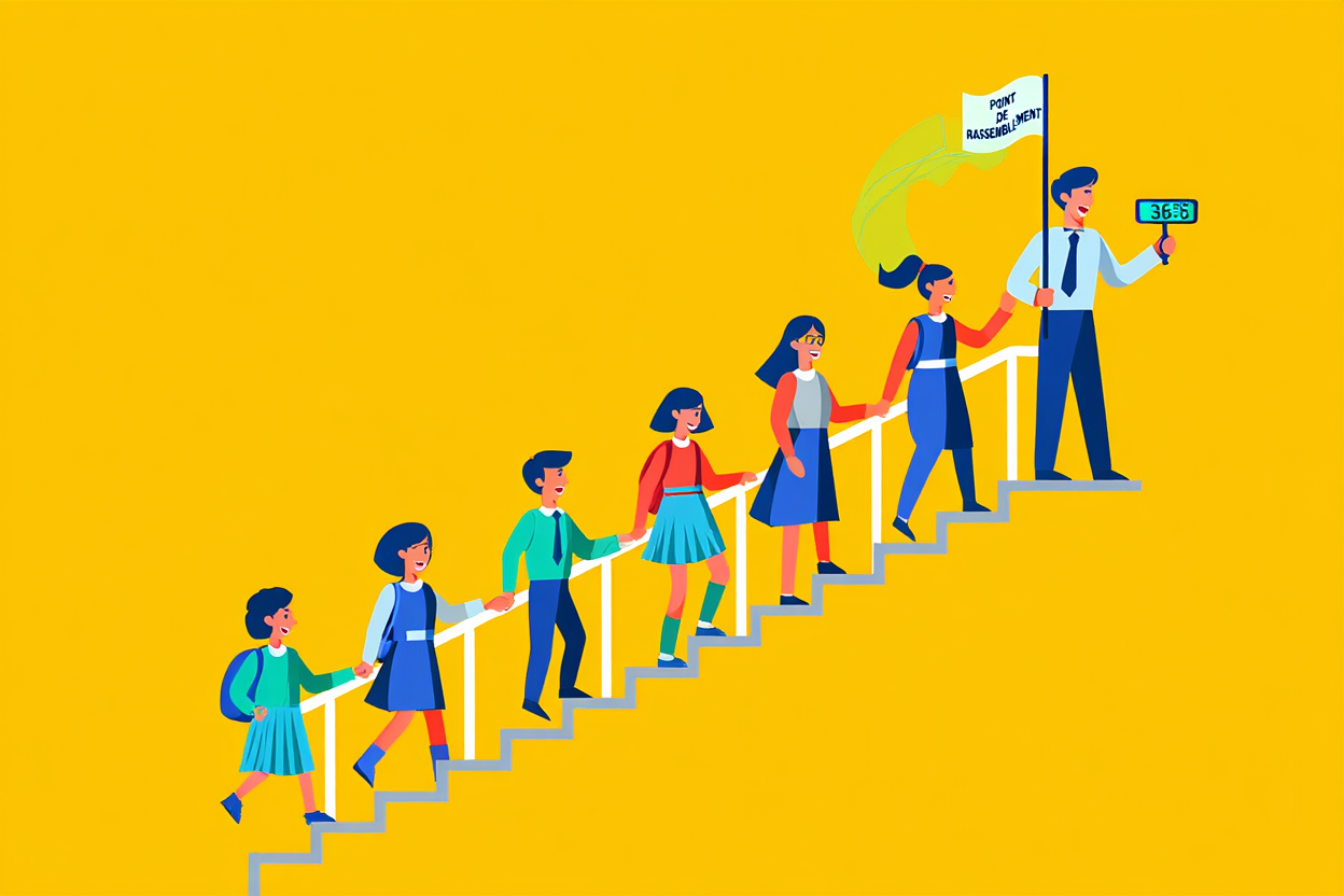 Exercice d'évacuation scolaire