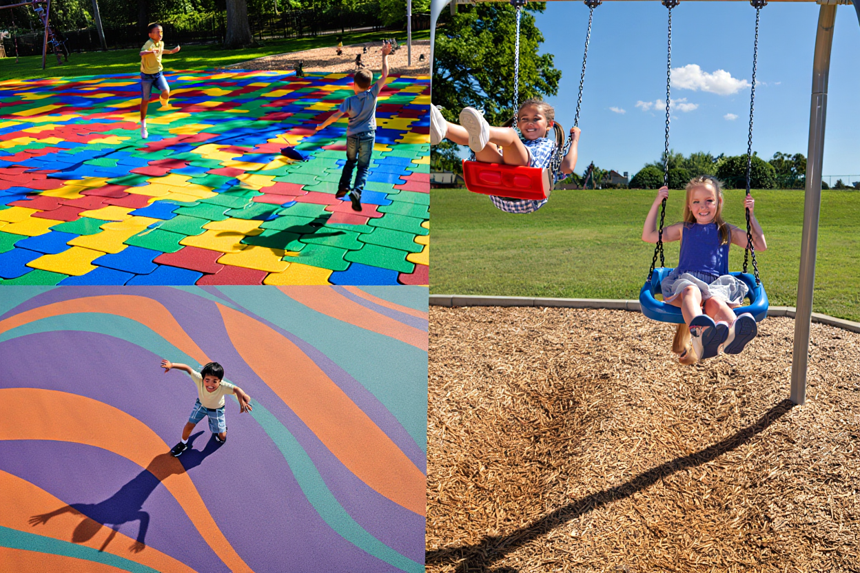 Comparaison types sols aires de jeux