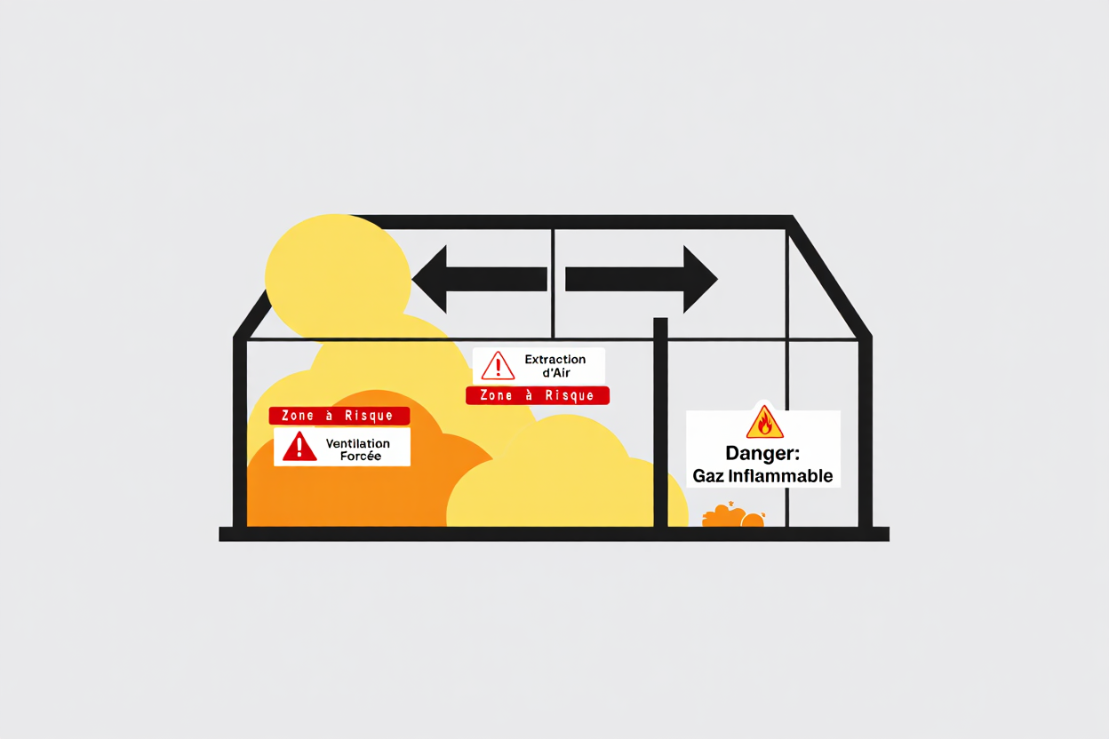Accumulation de vapeurs d'isobutane en stockage