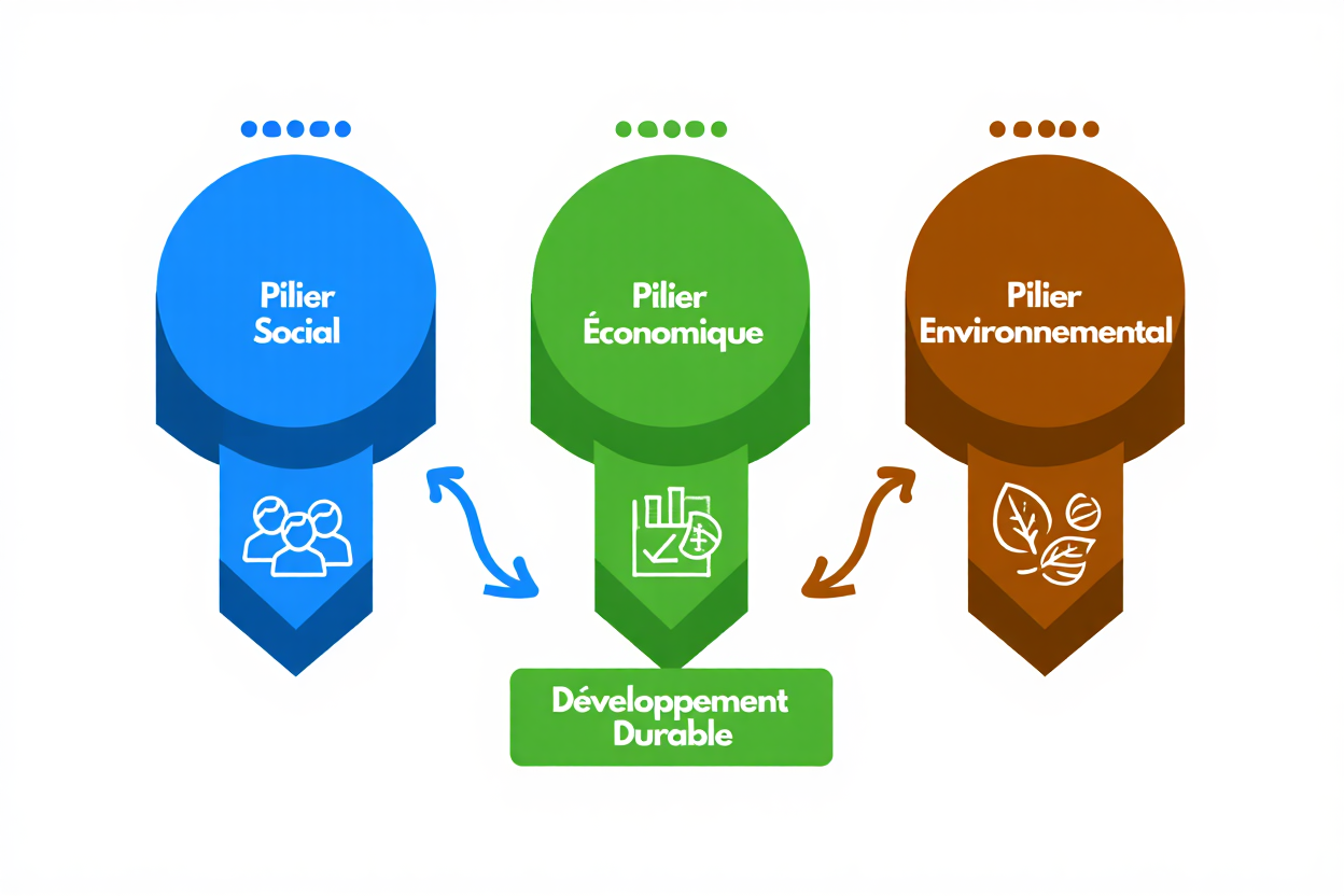 Les trois piliers du développement durable