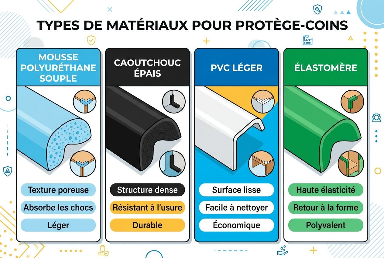 Comparaison des matériaux de protection