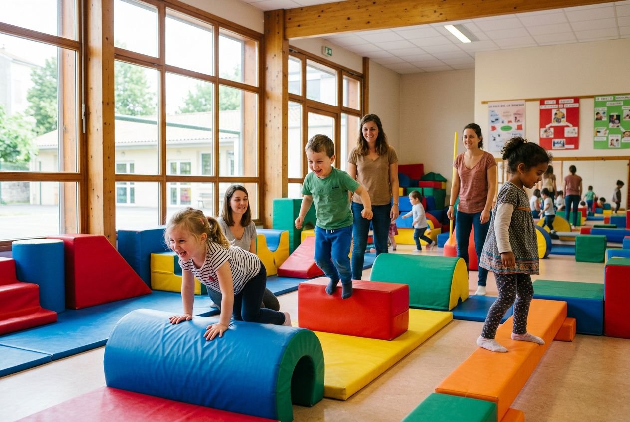 Jeux de psychomotricité maternelle : motricité et équilibre par niveau