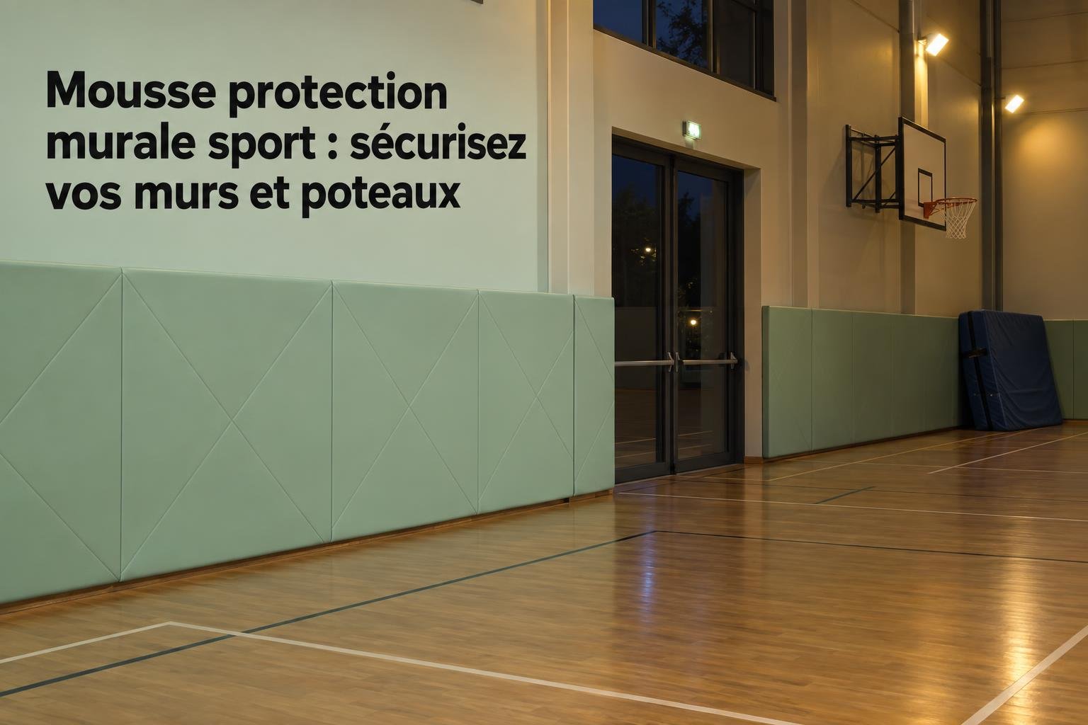 Mousse protection murale sport : sécurisez vos murs et poteaux